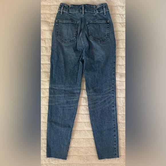 Hollister Ultra High Rise Mom Jean Womens Jeans Size 00R Blue Vintage Stretch - Picture 3 of 7
